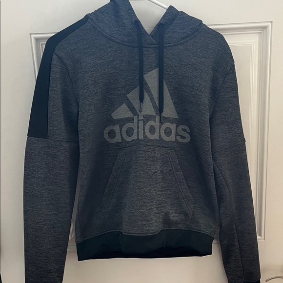 Adidas Charcoal and Black Hoodie - Picture 1 of 4
